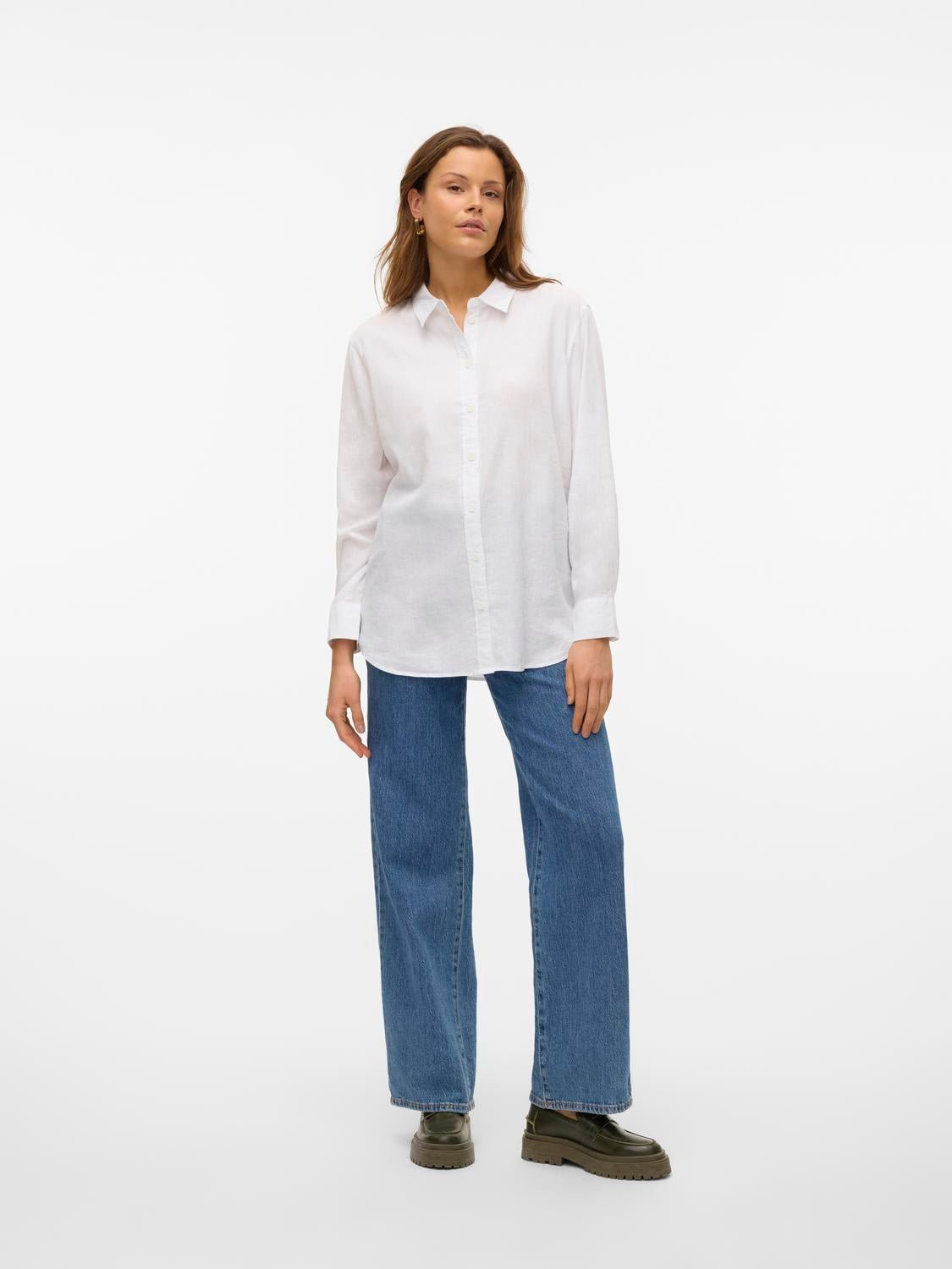 VMLINN Shirt - Snow White - VERO MODA & VILA Bergvik